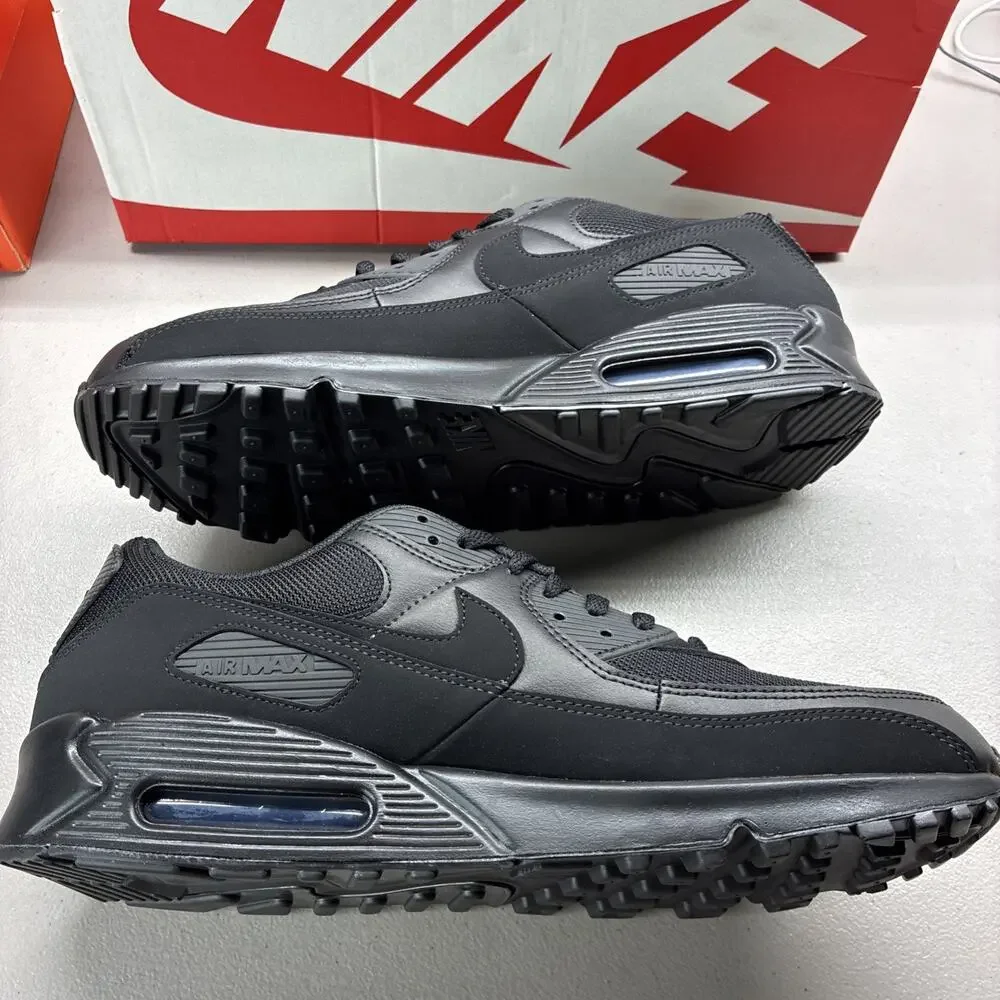 NEW Nike Air Max 90 Recraft Triple Black - Men's Size 14 (CN8490-003) With Box